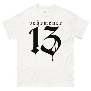 13th t-shirt – white