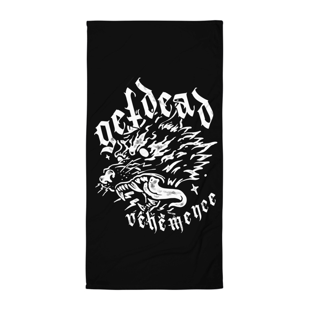 GET DEAD! Wolf beach towel