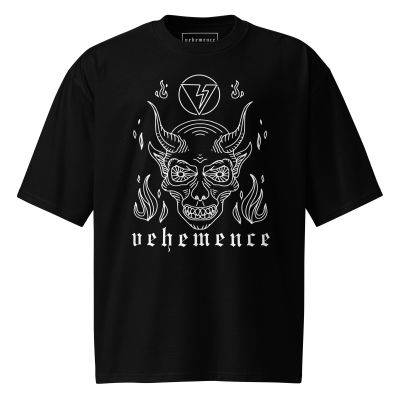 Devil oversized t-shirt – black