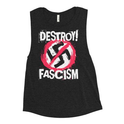 Destroy! Fascism women’s tank top – black