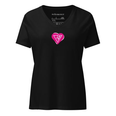 Vee Heart women’s relaxed v-neck t-shirt